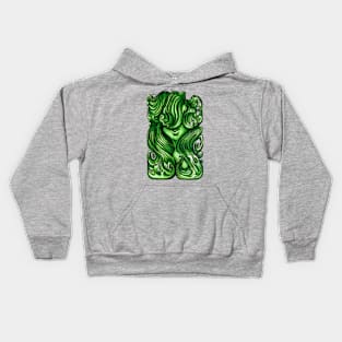 Luscious Locks - Greenery Green Kids Hoodie